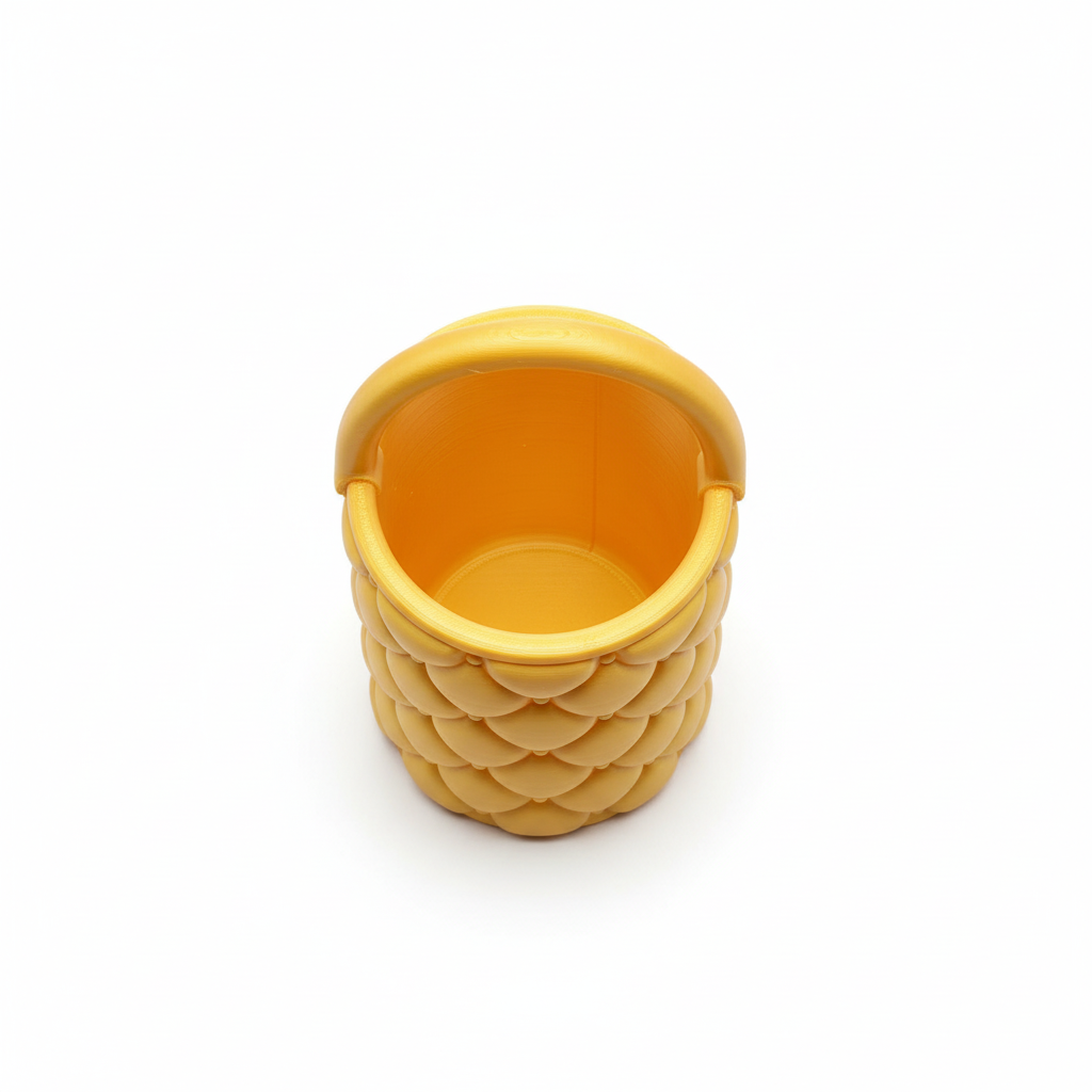 Golden basket - top view