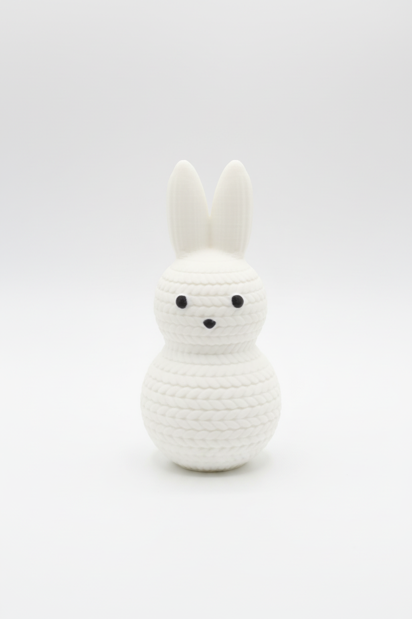 White bunny detail shot